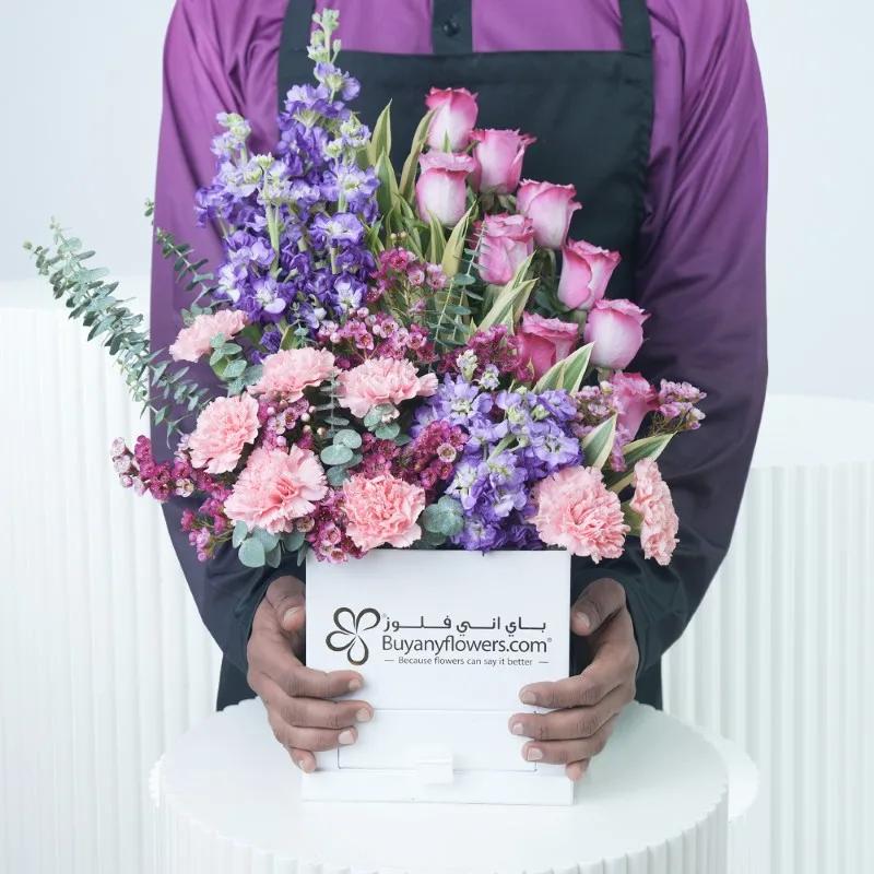 Alluring Flowers and Chocolates Box With Teddy - Gift Sets gift from Buy Any Flowers Dubai in Al Quoz Industrial Area 4, Dubai, UAE - image 2