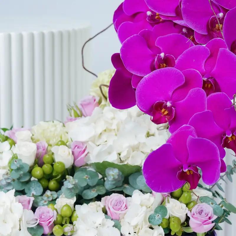 Pastel Flower in Purple Tray - Flowers gift from Buy Any Flowers Dubai in Al Quoz Industrial Area 4, Dubai, UAE - image 2