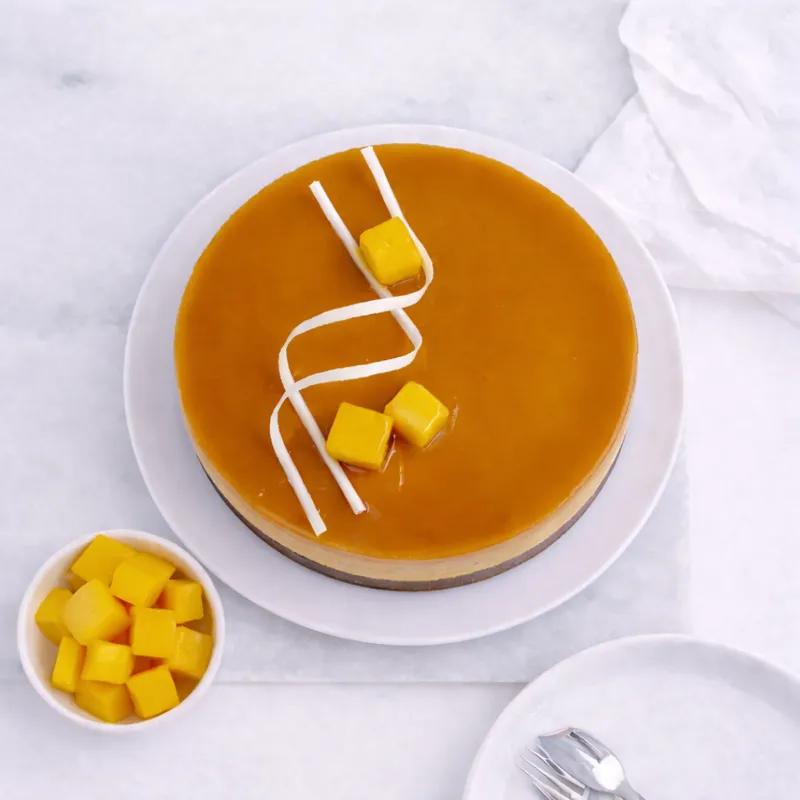 Mango Cheesecake 4 Portion - Cakes gift from Buy Any Flowers Dubai in Al Quoz Industrial Area 4, Dubai, UAE - image 4