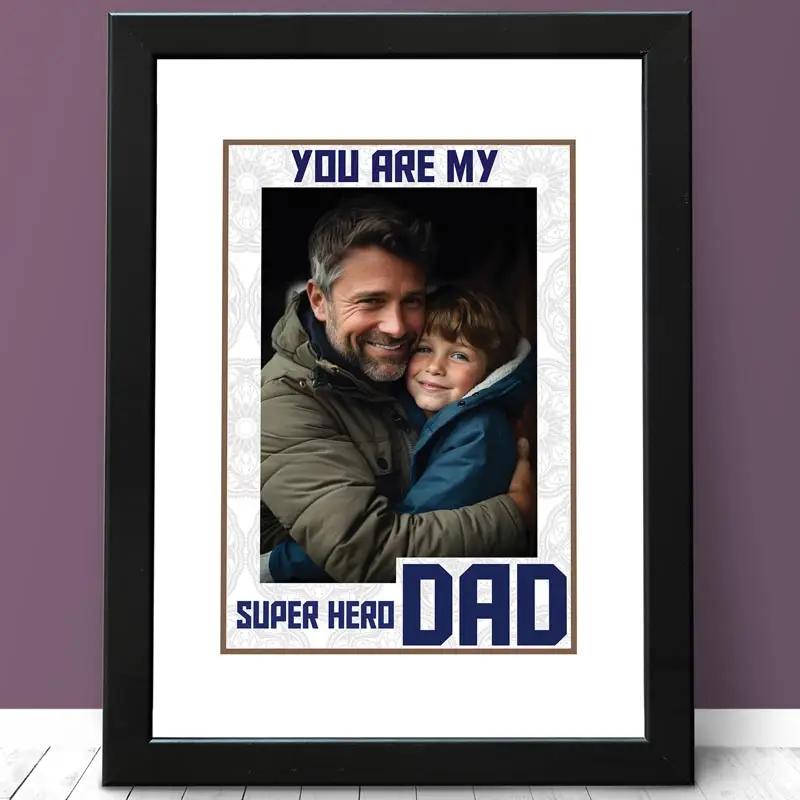 Super Hero Dad Personalised Photo Frame thumbnail 2
