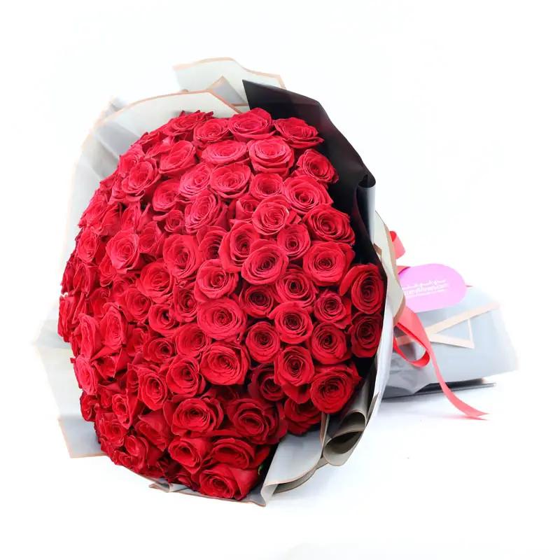 Love Story 101 Red Roses Bouquet thumbnail 4