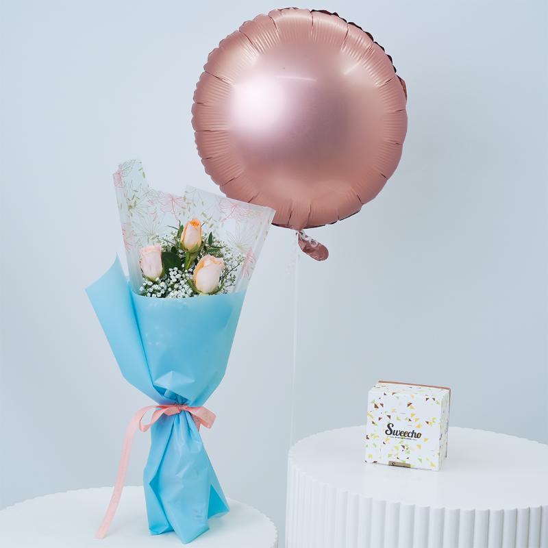 Peach Surprise Bundle - Gift Sets gift from Buy Any Flowers Dubai in Al Quoz Industrial Area 4, Dubai, UAE