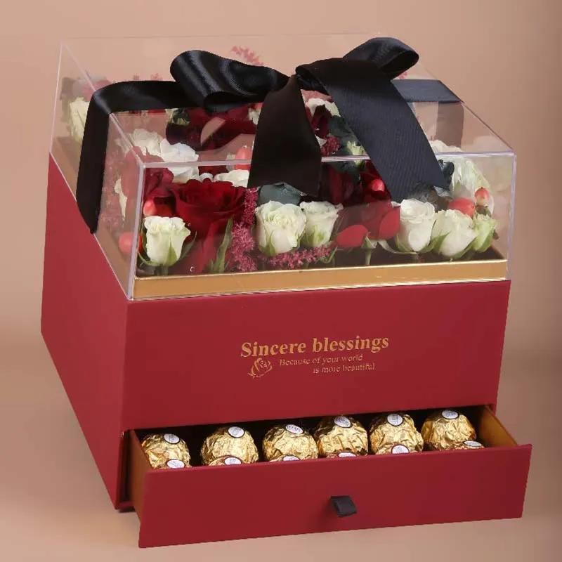 Heavenly Love Red and White Roses Box thumbnail 3