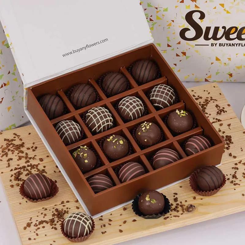 Chocolate Truffles 16 Pcs By Sweecho thumbnail 3