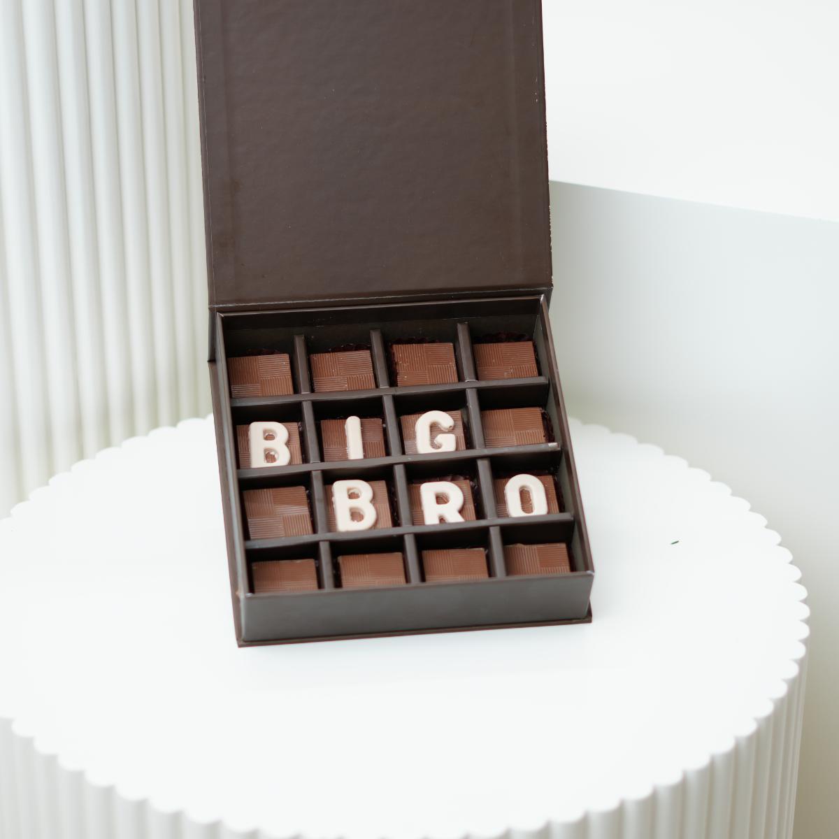 BIG BRO Assorted Marble Chocolate Box (16 pcs) in Dubai