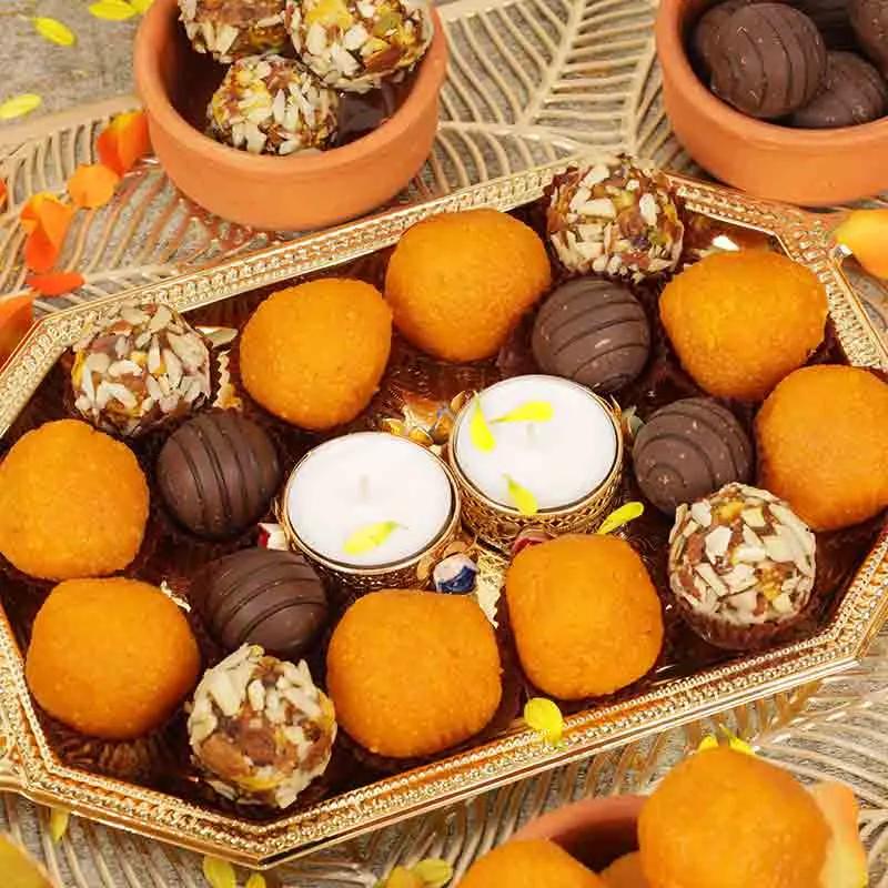 Diwali Sweets and Chocolates Platter thumbnail 2