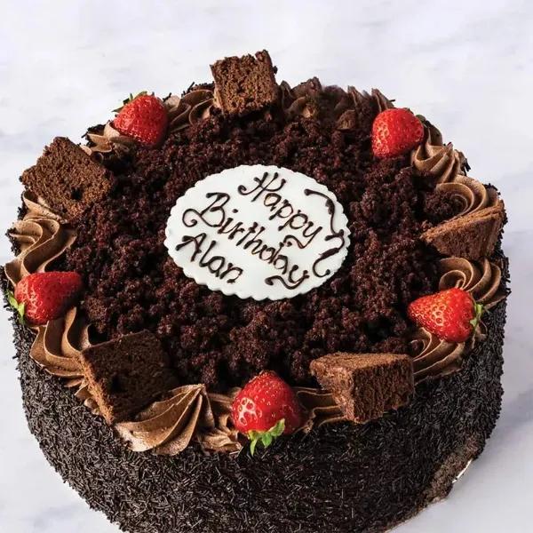 Chocolate Sponge Cake 4 Portion - Cakes gift from Buy Any Flowers Dubai in Al Quoz Industrial Area 4, Dubai, UAE - image 2