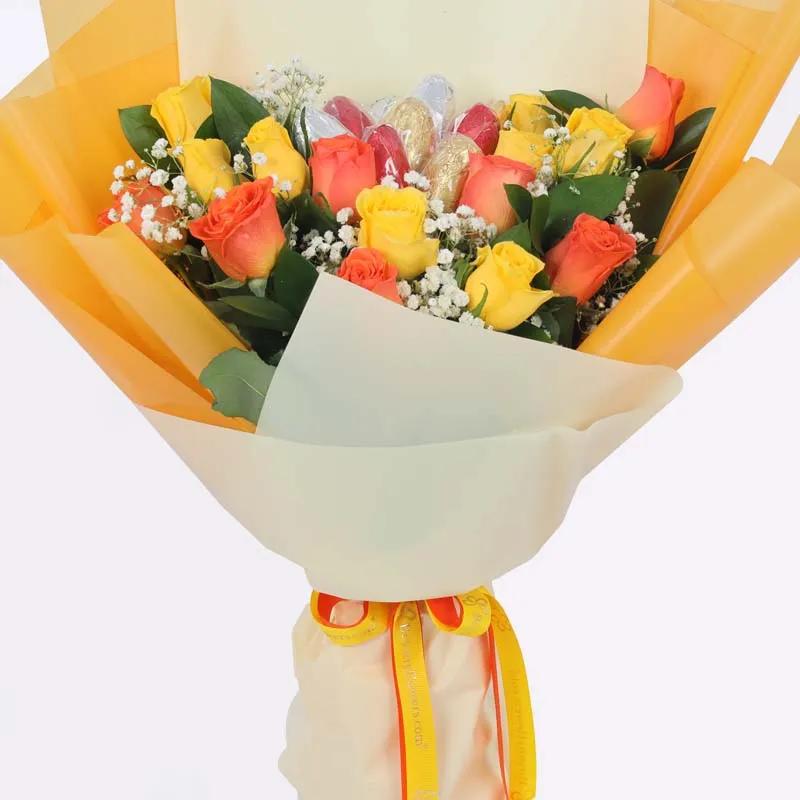 Easter Eggs Chocolate and Roses Bouquet - Chocolates gift from Buy Any Flowers Dubai in Al Quoz Industrial Area 4, Dubai, UAE - image 2
