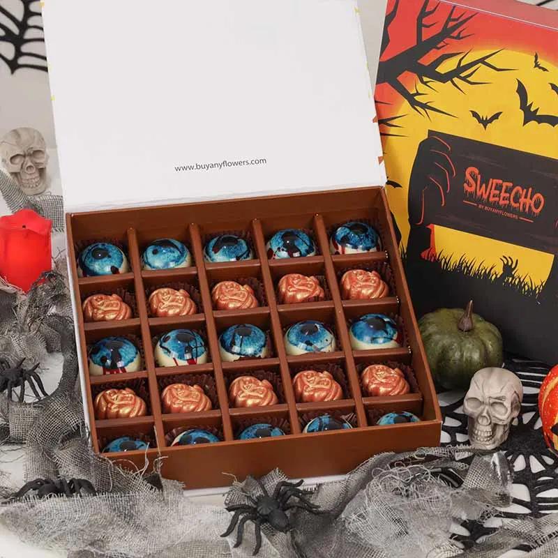 Evil Eye and Pumpkin Chocolates By Sweecho - Chocolates gift from Buy Any Flowers Dubai in Al Quoz Industrial Area 4, Dubai, UAE - image 2