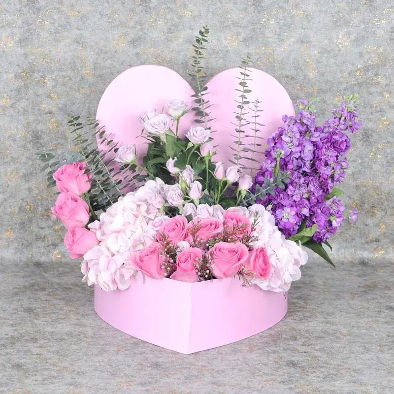 Pastel Heart Flower Box thumbnail 2