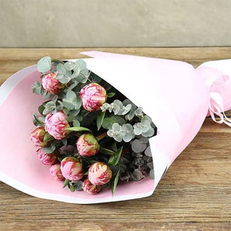 Sweet 10 Pink Peonies Bouquet - Flowers gift from Buy Any Flowers Dubai in Al Quoz Industrial Area 4, Dubai, UAE