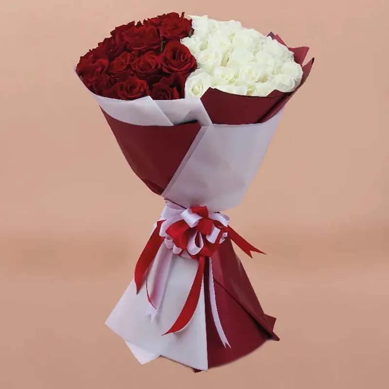 Love Duo Roses Bouquet - Flowers gift from Buy Any Flowers Dubai in Al Quoz Industrial Area 4, Dubai, UAE