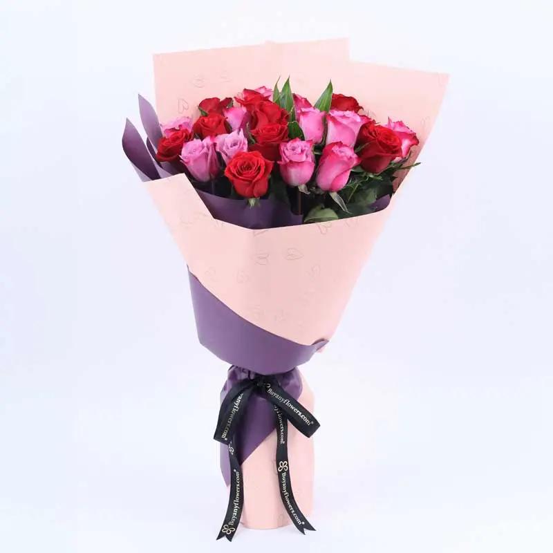 My Queen 21 Roses Bouquet and Chocolates thumbnail 2