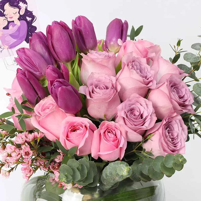 Mothers Day Blessings 25 Roses and Tulips thumbnail 2