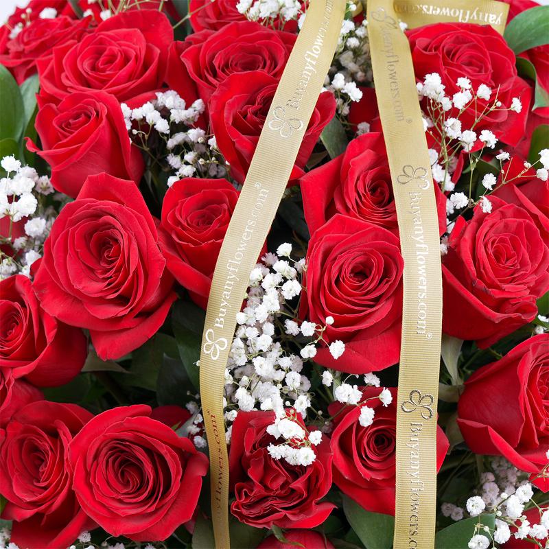 Scarlet 75 Red Roses Arrangement - Flowers gift from Buy Any Flowers Dubai in Al Quoz Industrial Area 4, Dubai, UAE - image 2