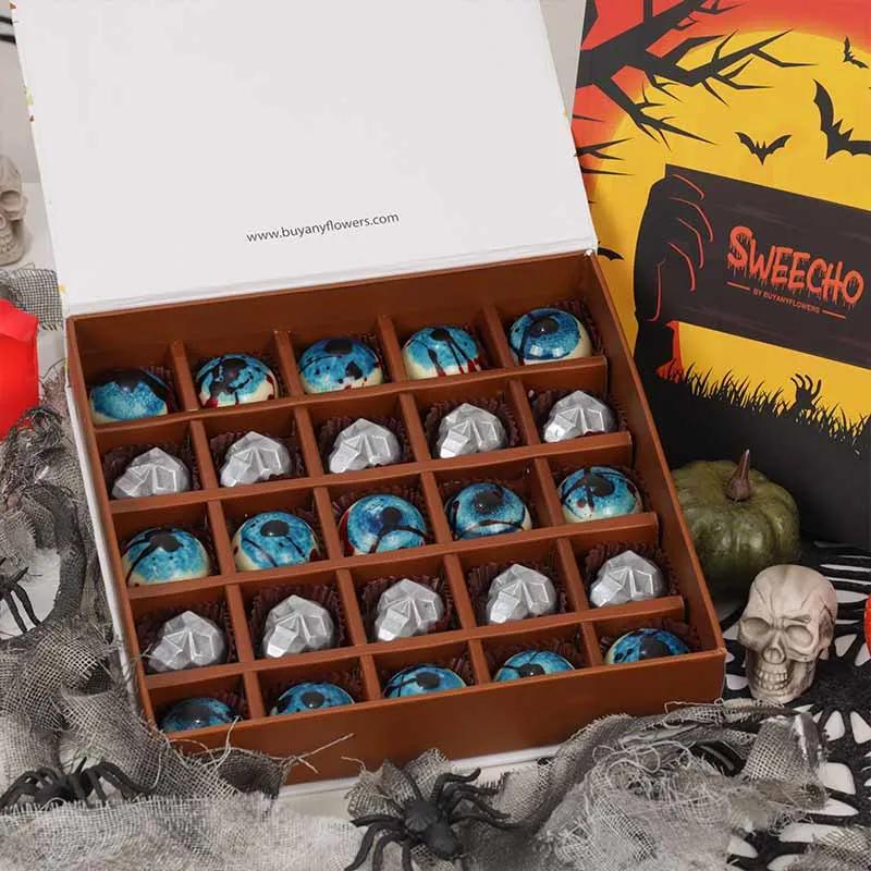 Evil Eye and Skull Chocolates By Sweecho - Chocolates gift from Buy Any Flowers Dubai in Al Quoz Industrial Area 4, Dubai, UAE - image 2