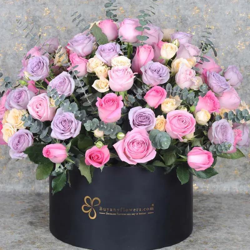 Pastel Beauty 85 Flower Box - Flowers gift from Buy Any Flowers Dubai in Al Quoz Industrial Area 4, Dubai, UAE - image 2
