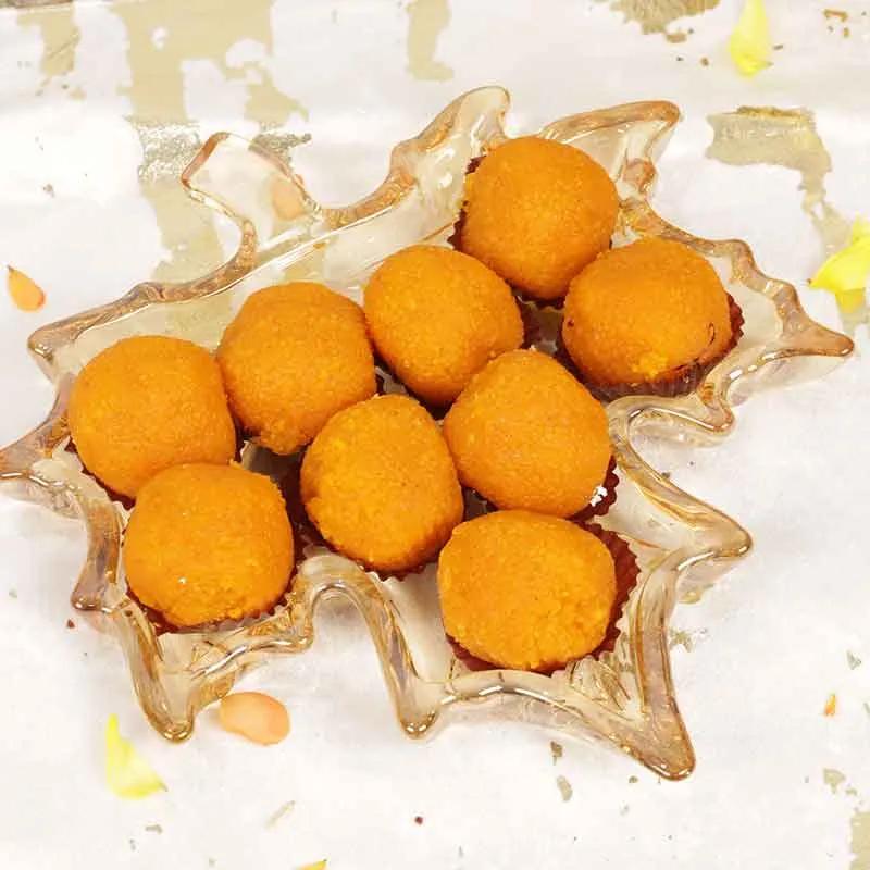 Motichoor Laddoo Tray - Gifts gift from Buy Any Flowers Dubai in Al Quoz Industrial Area 4, Dubai, UAE - image 2
