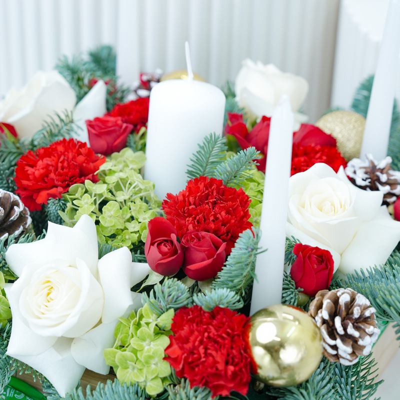 Christmas Blessings Flower Tray - Flowers gift from Buy Any Flowers Dubai in Al Quoz Industrial Area 4, Dubai, UAE - image 3