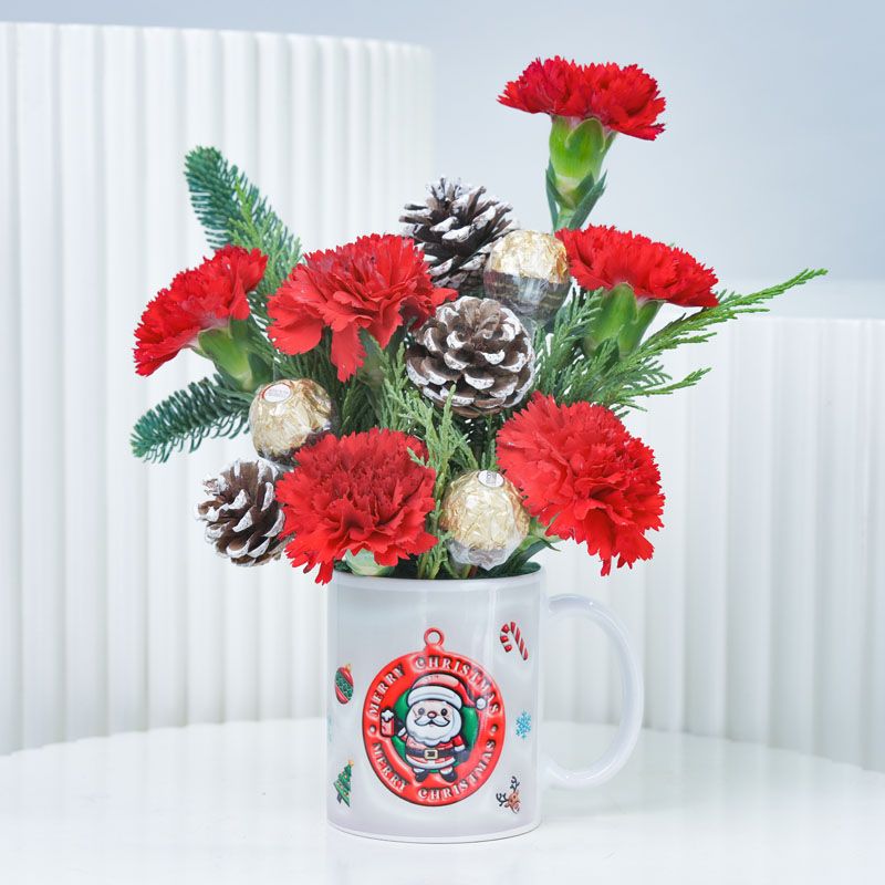 صندوق زهور جوي للكريسماس 1