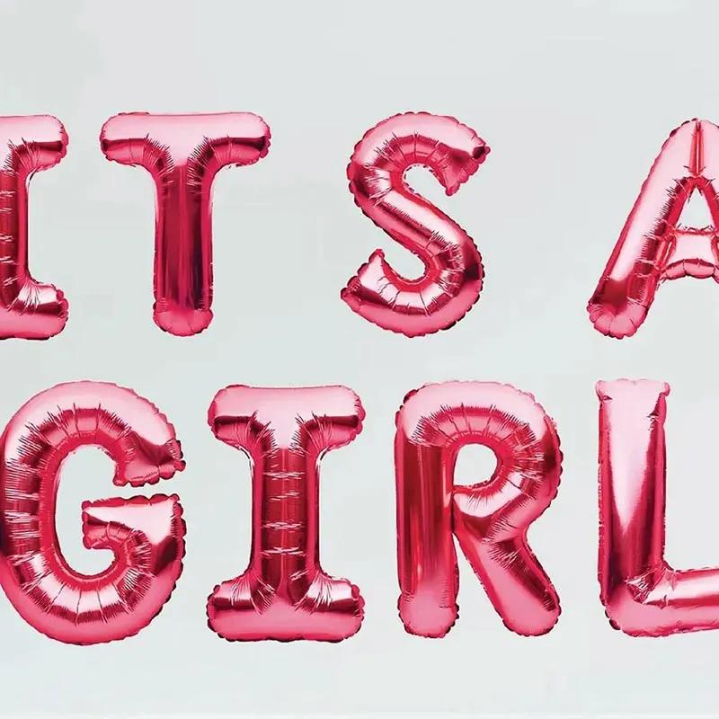 Its a Girl Letter Balloon thumbnail 3