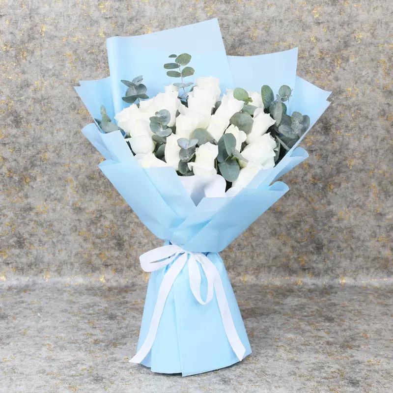 Snow 35 White Roses Bouquet - Flowers gift from Buy Any Flowers Dubai in Al Quoz Industrial Area 4, Dubai, UAE