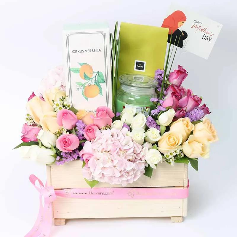 Abundance Flower Hamper for Mothers Day thumbnail 2