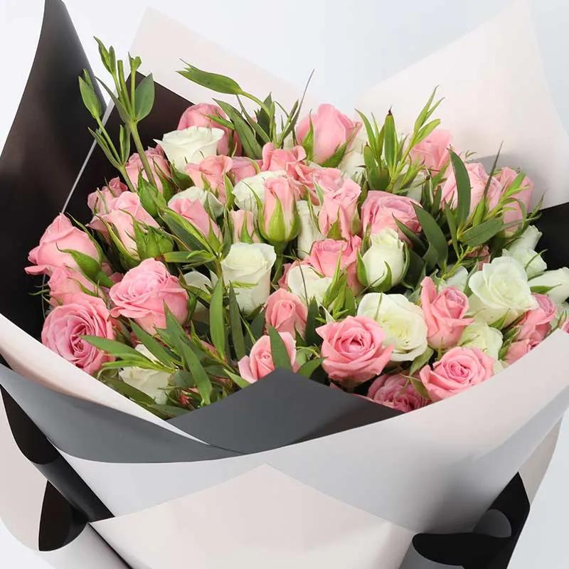 Peaceful Beauty 21 Baby Roses Bouquet - Flowers gift from Buy Any Flowers Dubai in Al Quoz Industrial Area 4, Dubai, UAE - image 3