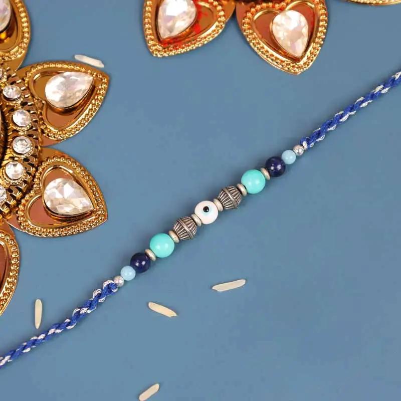 Evil Eye Rakhi and Ferrero Rocher 3 Pcs thumbnail 2
