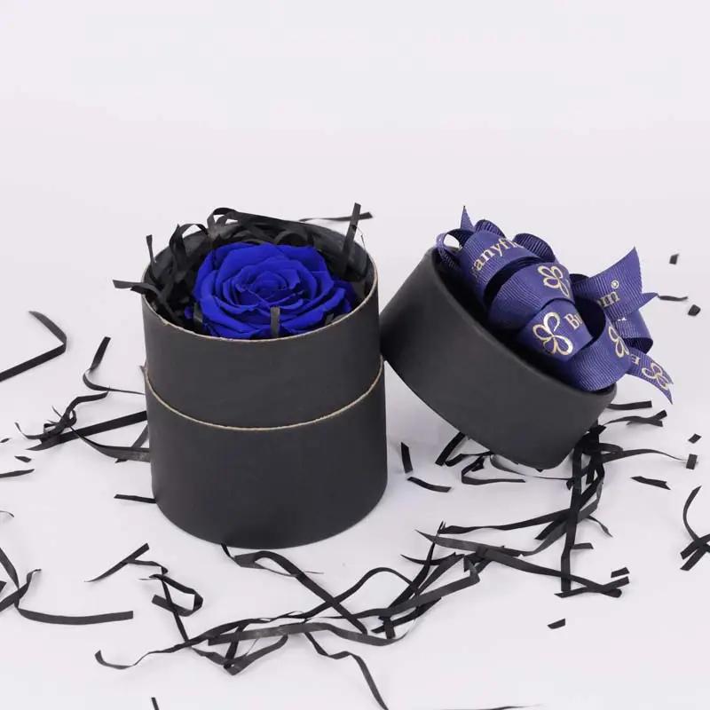 Forever Blue Roses in Black Box thumbnail 2