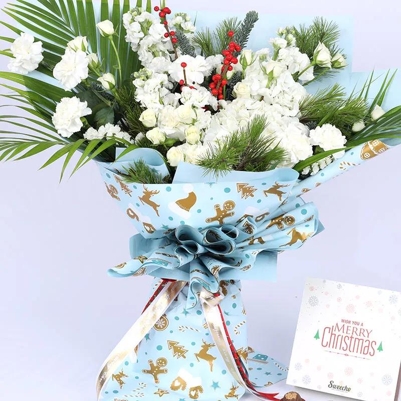 Christmas Winter Flower Bouquet Chocolates thumbnail 2