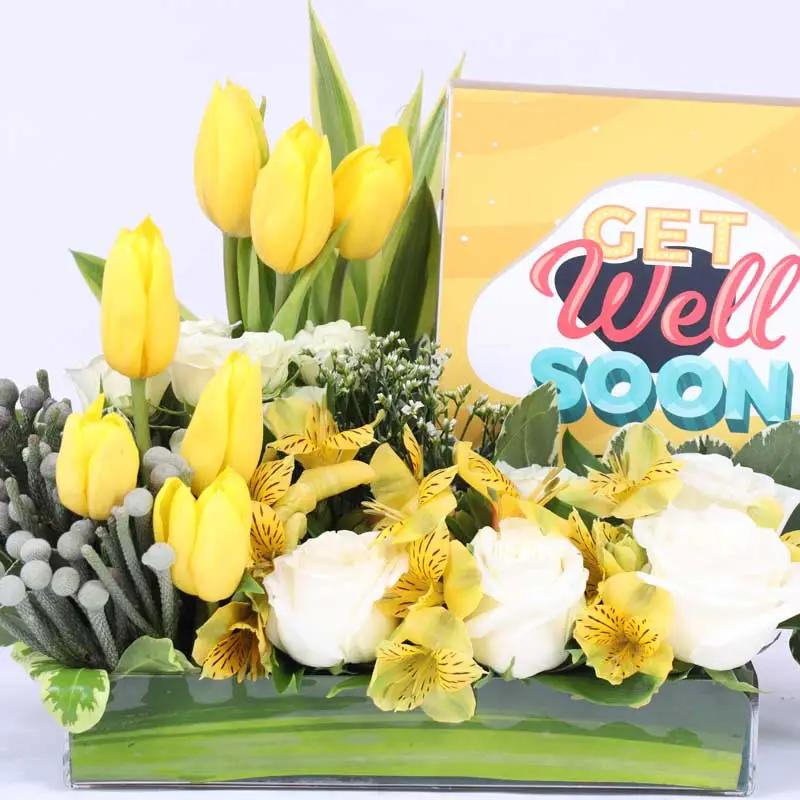 Recovery Flowers and Get Well Soon Chocolates Arrangement - Flowers gift from Buy Any Flowers Dubai in Al Quoz Industrial Area 4, Dubai, UAE - image 3