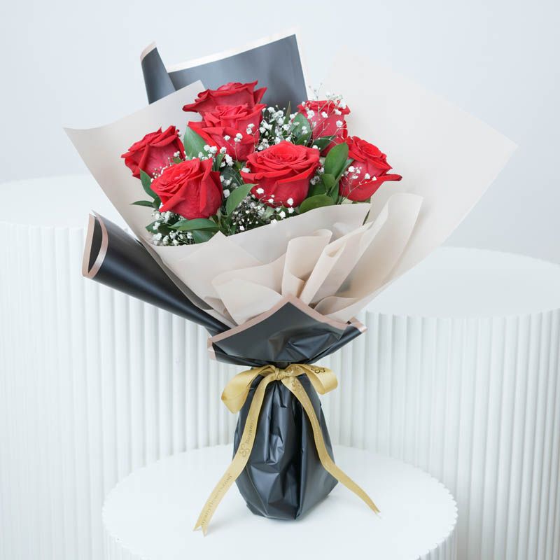 Shades Of Love Red Roses Bouquet Standard 1