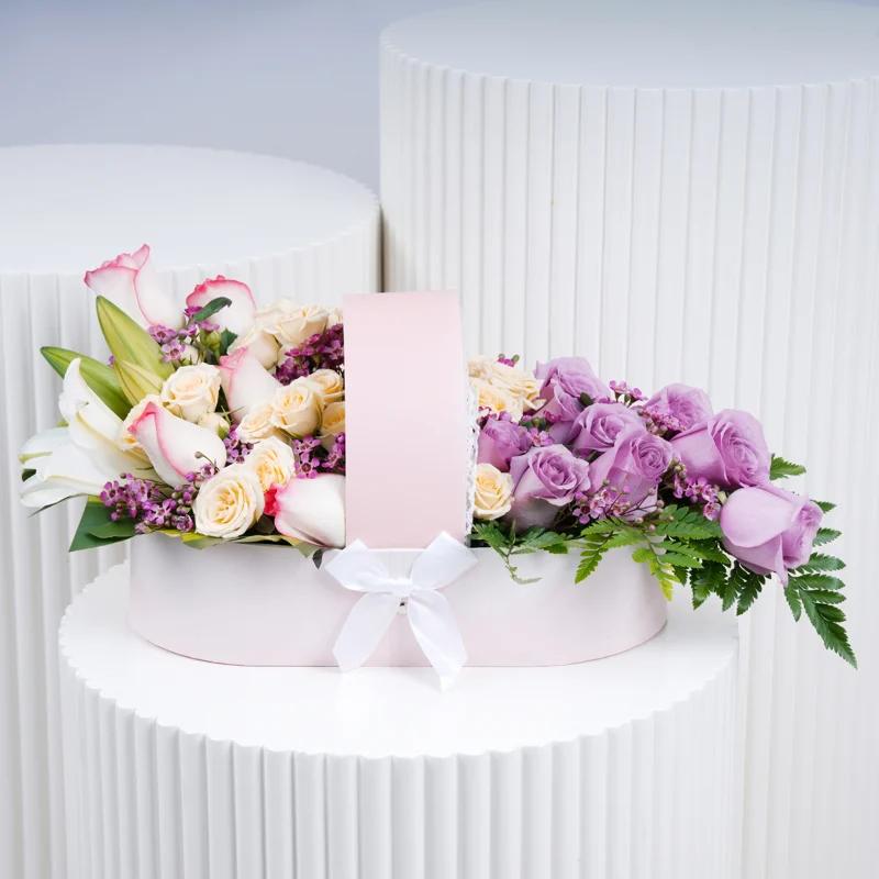 Cradle of Pastel Wishes - Flowers gift from Buy Any Flowers Dubai in Al Quoz Industrial Area 4, Dubai, UAE