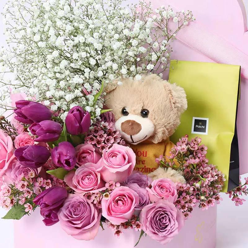 Soft Heart Flower Patchi and Teddy thumbnail 3