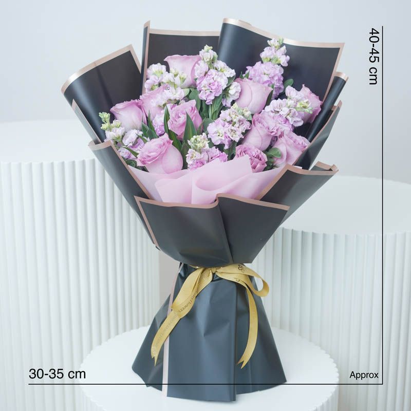 Midnight Lavender Bouquet thumbnail 4