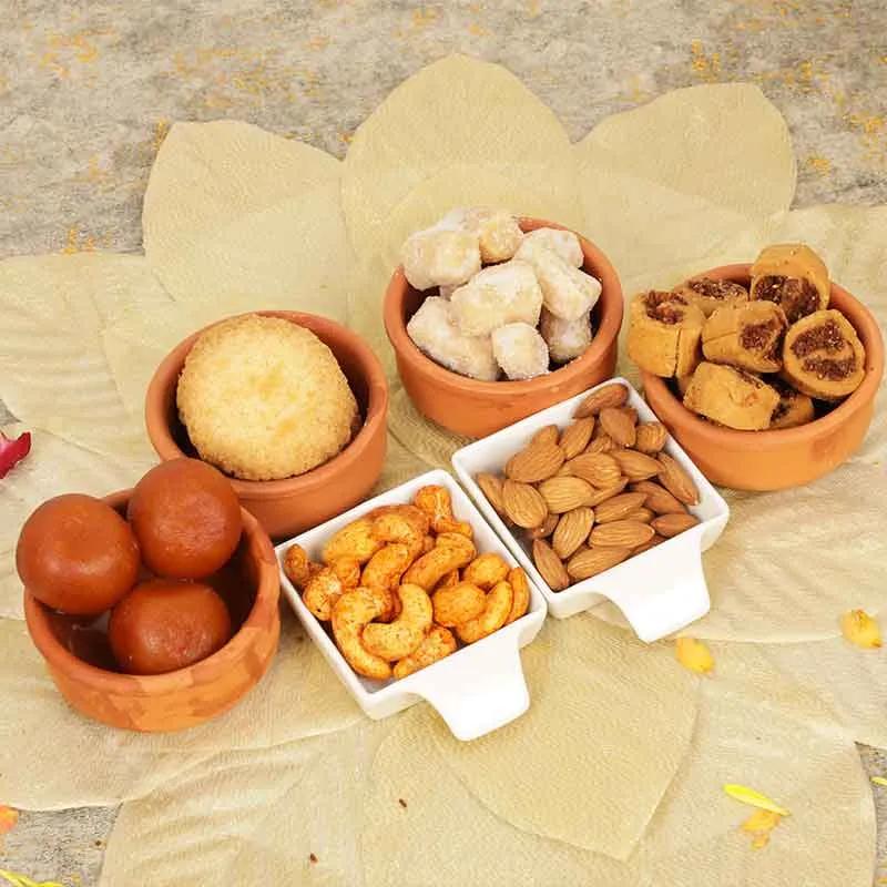 Sweet and Spicy Diwali Gift Basket - Gifts gift from Buy Any Flowers Dubai in Al Quoz Industrial Area 4, Dubai, UAE - image 3