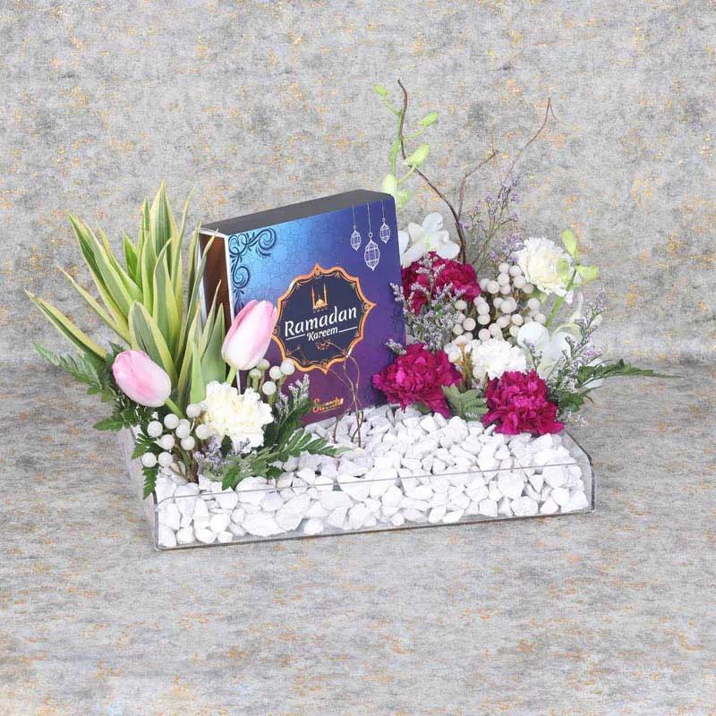 Ramadan Flower Chocolate Tray Blue thumbnail 4