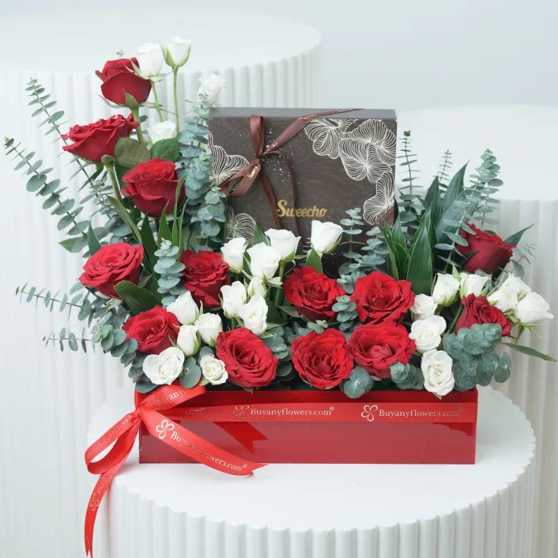 Scarlet Chocolate Flower Arrangement - Chocolates gift from Buy Any Flowers Dubai in Al Quoz Industrial Area 4, Dubai, UAE