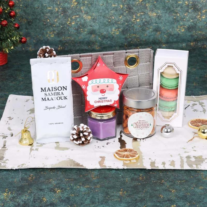Enjoy Christmas with Coffee Gift Basket - Gifts gift from Buy Any Flowers Dubai in Al Quoz Industrial Area 4, Dubai, UAE