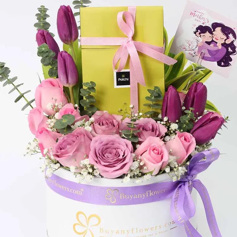 Mothers Day Patchi Floral Blessings - Flowers gift from Buy Any Flowers Dubai in Al Quoz Industrial Area 4, Dubai, UAE