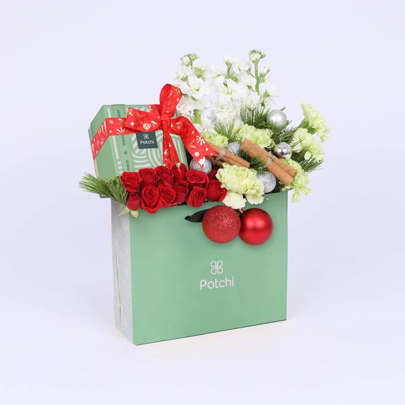 Christmas Wishes Flower Patchi Arrangement