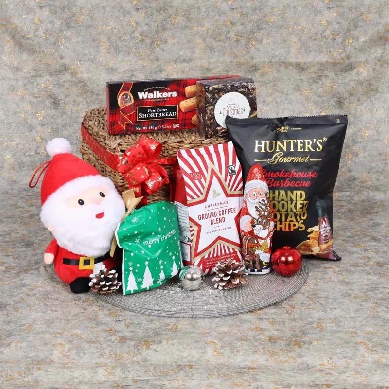 Coffee Treat Christmas Gift Basket - Gifts gift from Buy Any Flowers Dubai in Al Quoz Industrial Area 4, Dubai, UAE