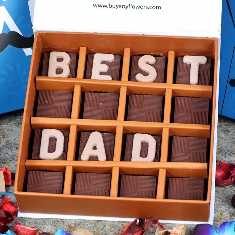 Best Dad Chocolates 16 Pcs By Sweecho thumbnail 2