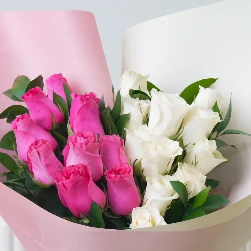 Blush 20 Roses Bouquet - Flowers gift from Buy Any Flowers Dubai in Al Quoz Industrial Area 4, Dubai, UAE - image 2