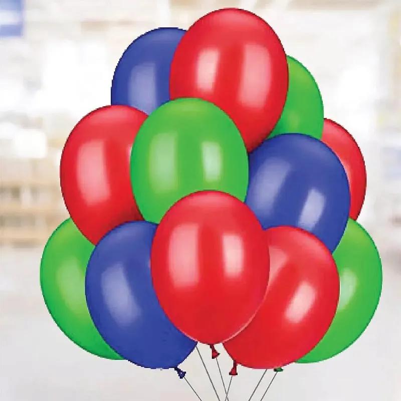 Red Green N Blue Helium Balloons 12 Pcs - Gifts gift from Buy Any Flowers Dubai in Al Quoz Industrial Area 4, Dubai, UAE - image 3