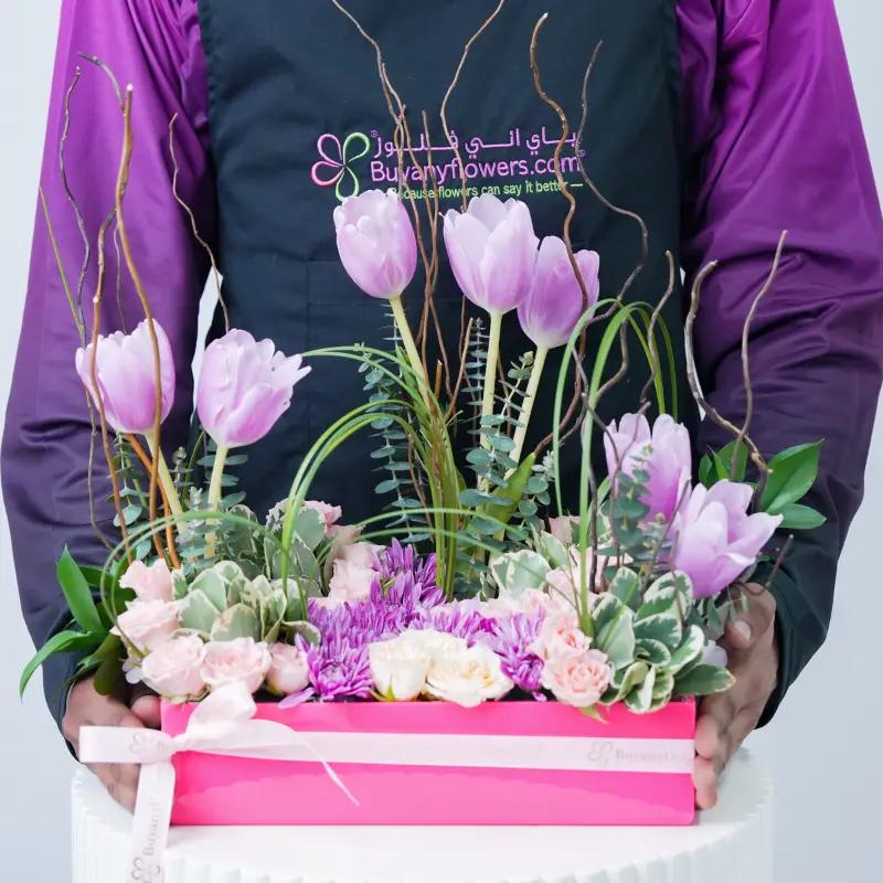Lilac Charm Flower Arrangement - Flowers gift from Buy Any Flowers Dubai in Al Quoz Industrial Area 4, Dubai, UAE - image 3