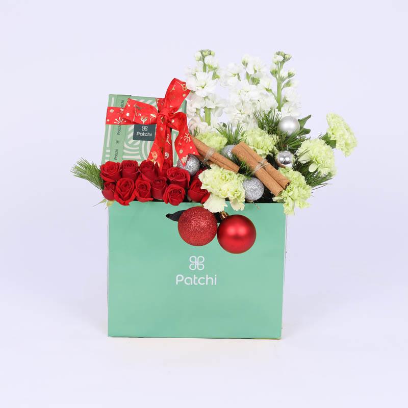 Christmas Wishes Flower Patchi Arrangement thumbnail 2