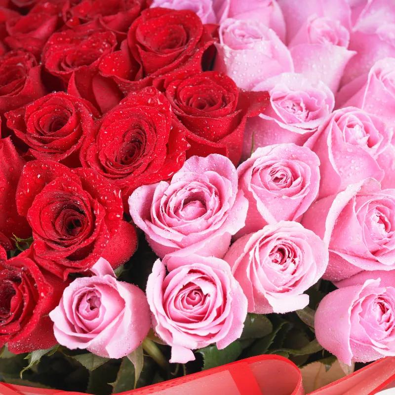 Cute Love 51 Roses Bouquet - Flowers gift from Buy Any Flowers Dubai in Al Quoz Industrial Area 4, Dubai, UAE - image 2