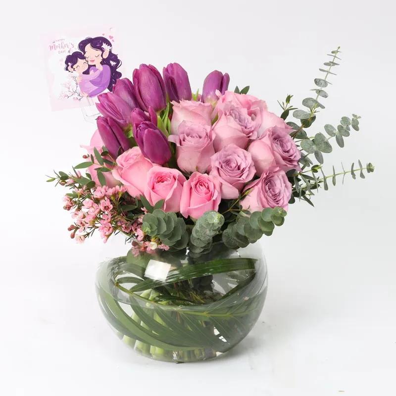 Mothers Day Blessings 25 Roses and Tulips